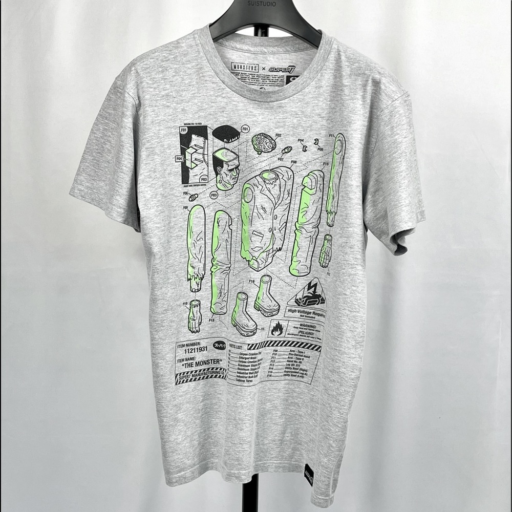 Super7 The Monsters Grey Tee